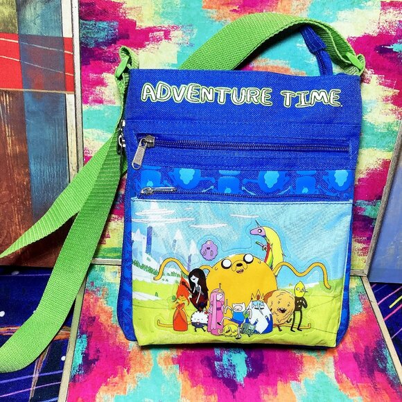 ** RARE ** ADVENTURE TIME BAG SHOULDER MESSENGER CROSS BODY BAG PURSE SLING - Picture 8 of 8